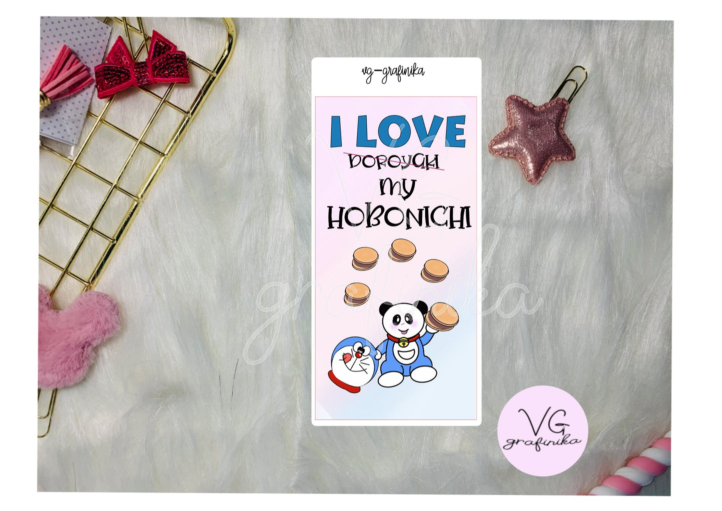 Copri pagina hobonichi weeks Doraemon Bamboo