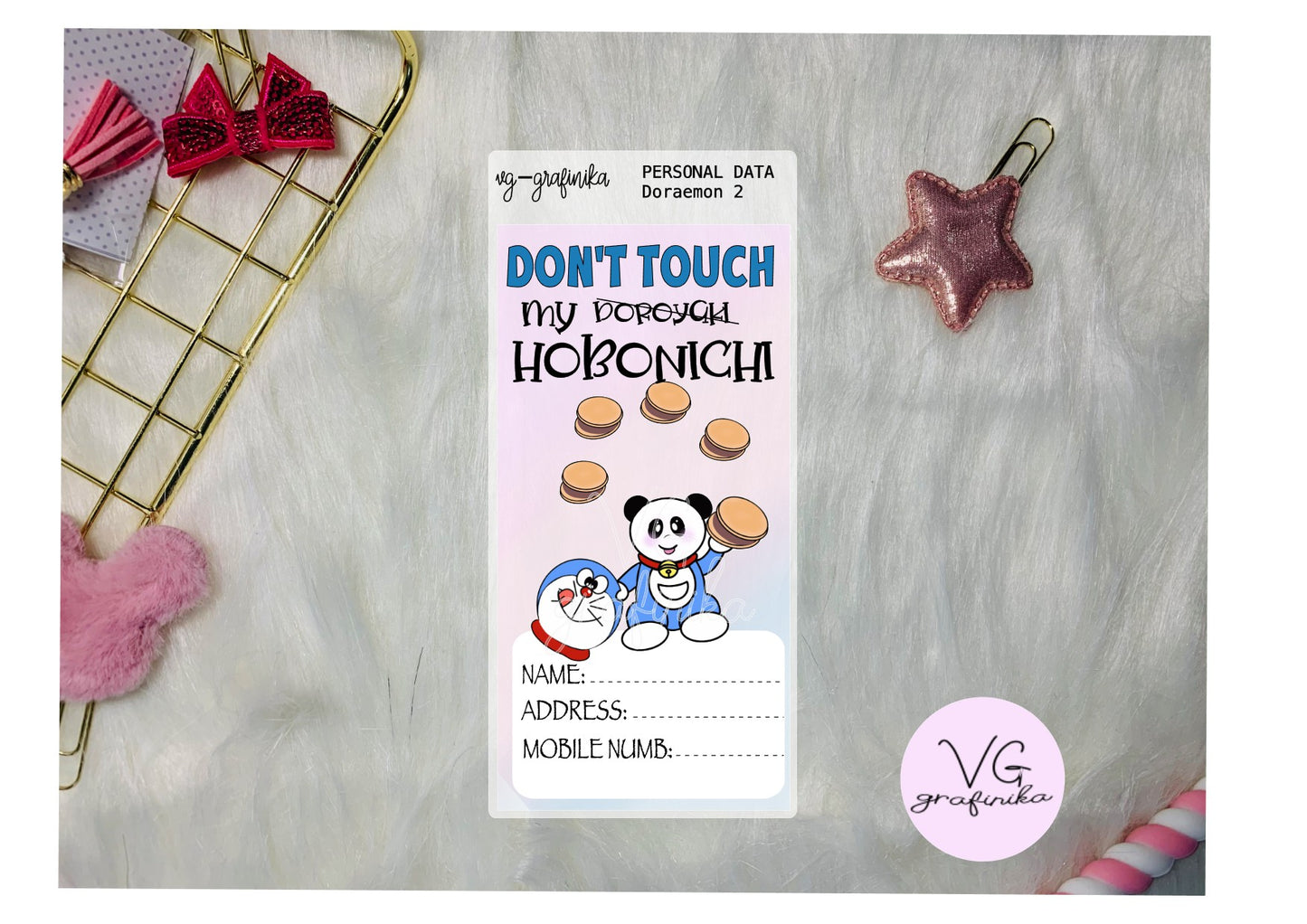 personal data - Doraemon bamboo - hobonichi weeks
