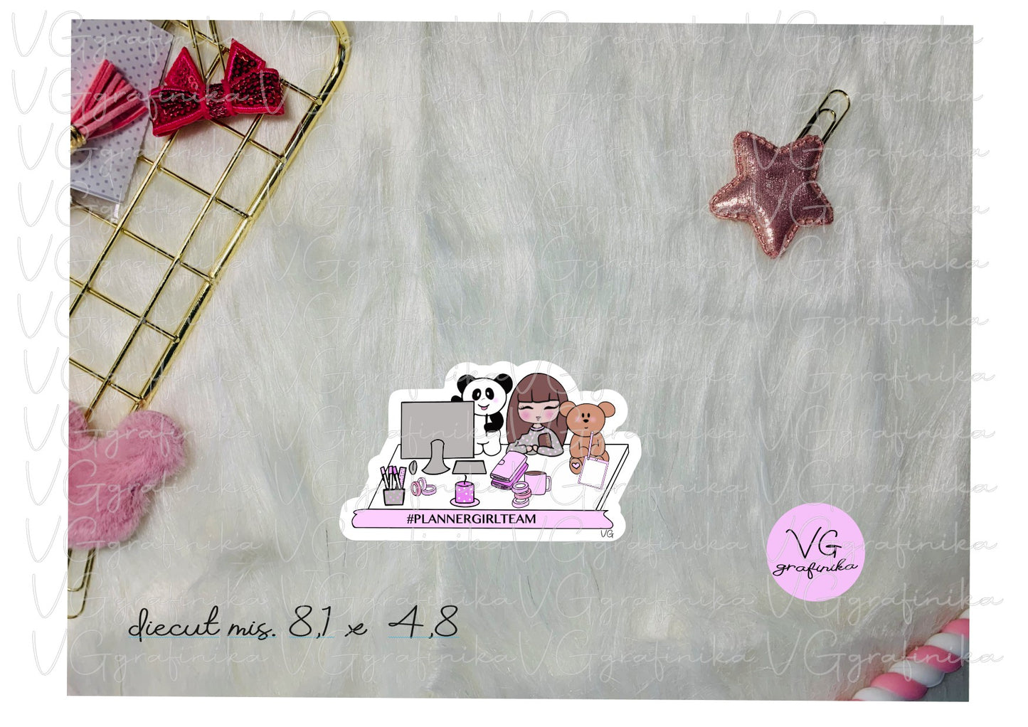 set di tre diecut - Juliet, teddy and bamboo
