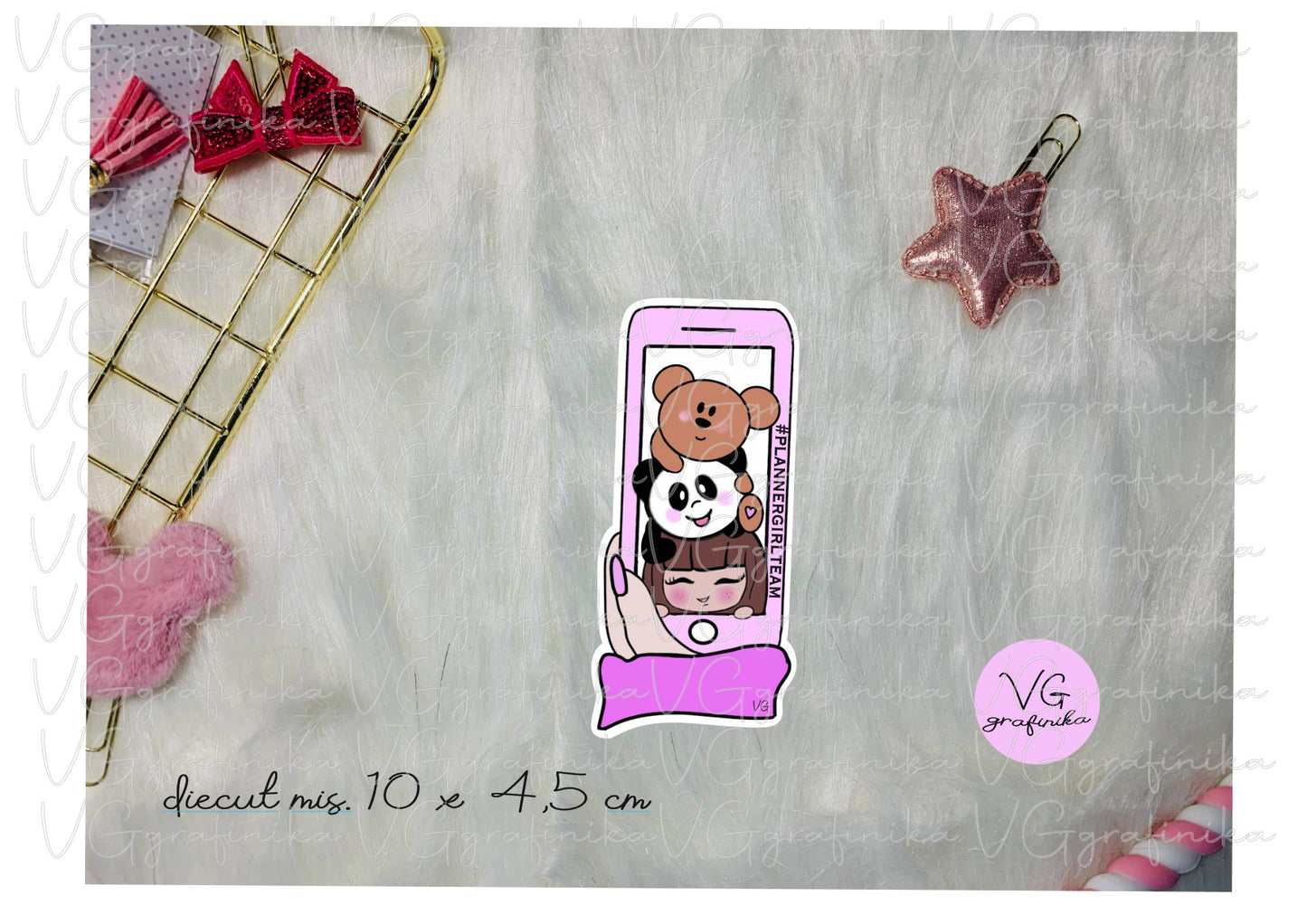 set di tre diecut - Juliet, teddy and bamboo