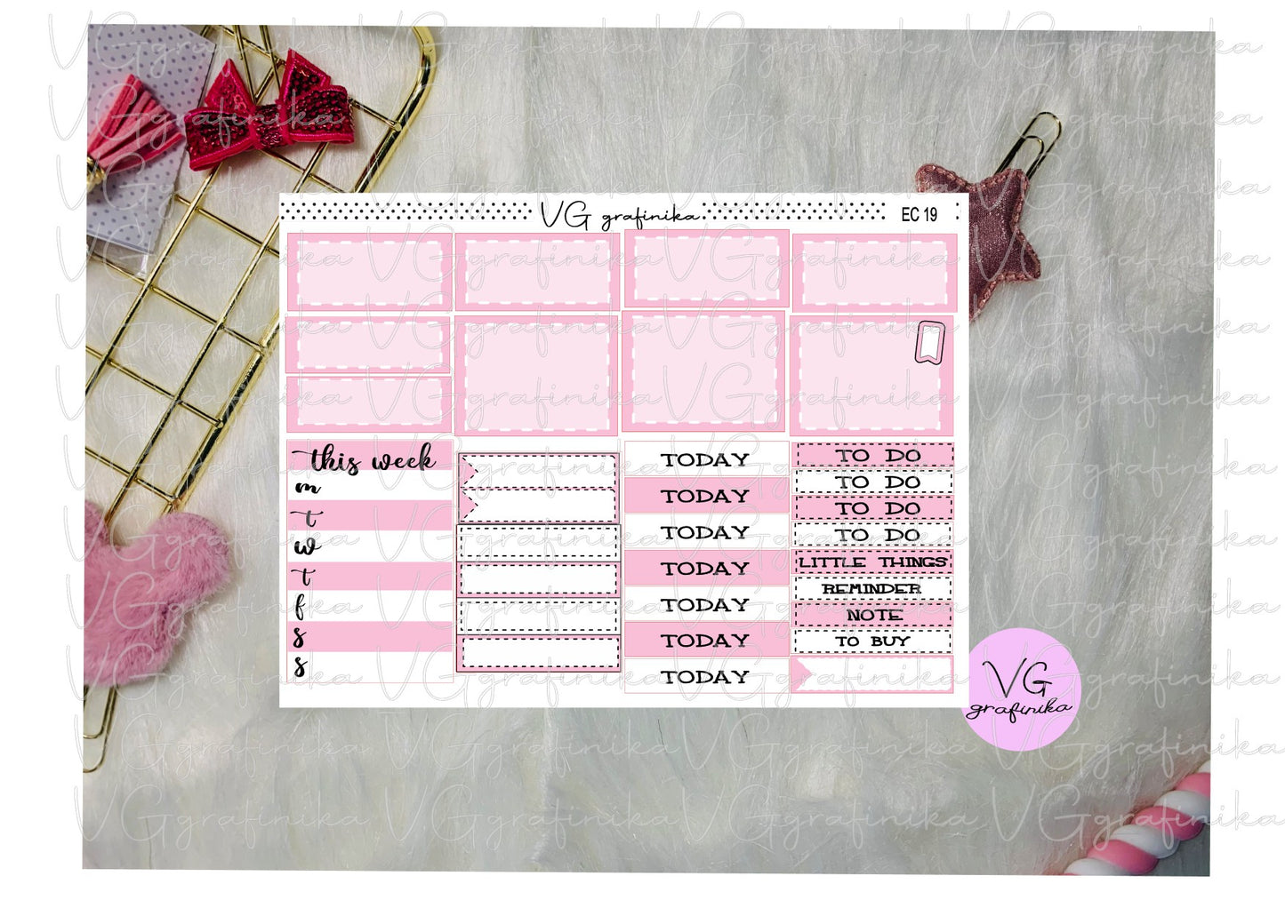 ERIN CONDREN - vicky backtoschool - pink