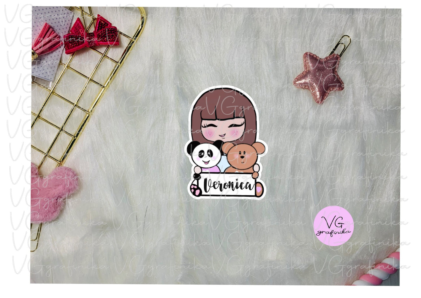 diecut personalizzato con nome