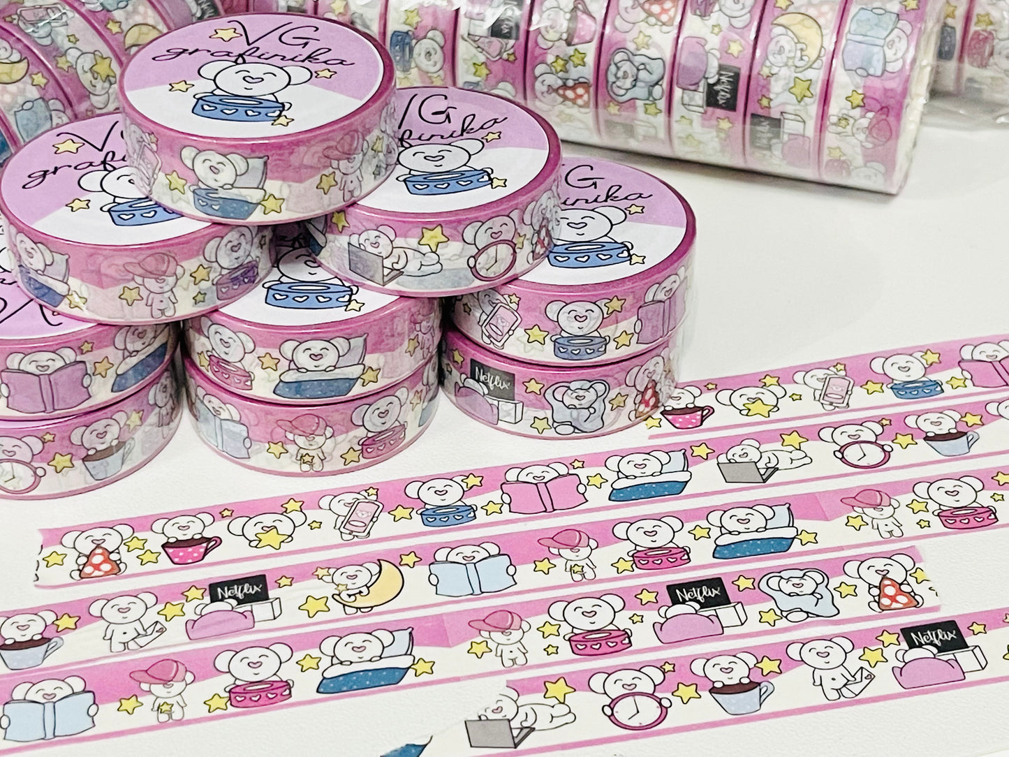 sweet Big Nose - washi tape 1,5 cm per 10 mt