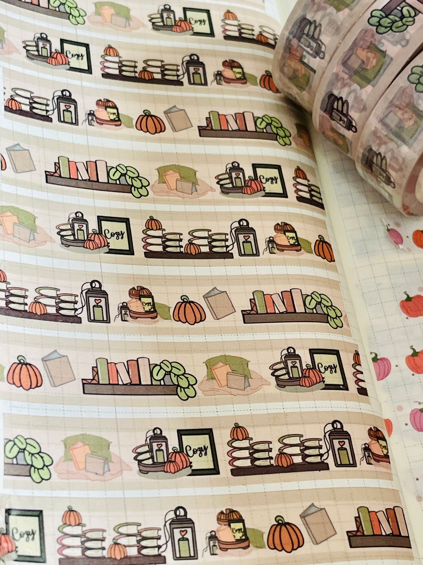 washi tape 1,5 cm x 10 mt - cozy fall