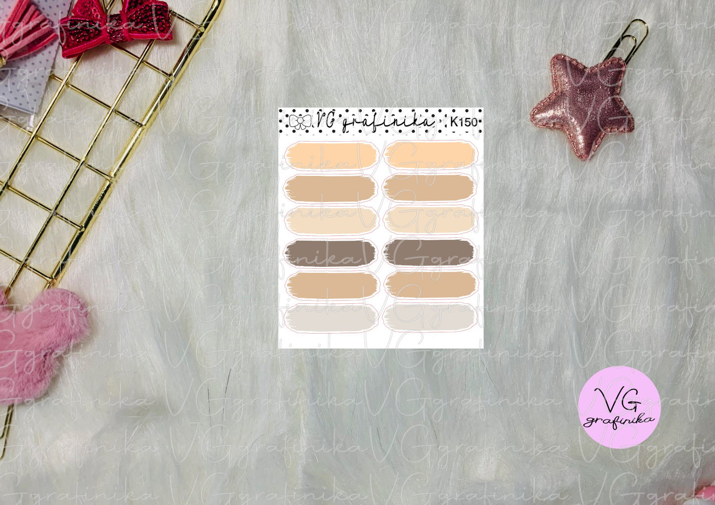 k 150 - washi strips beige
