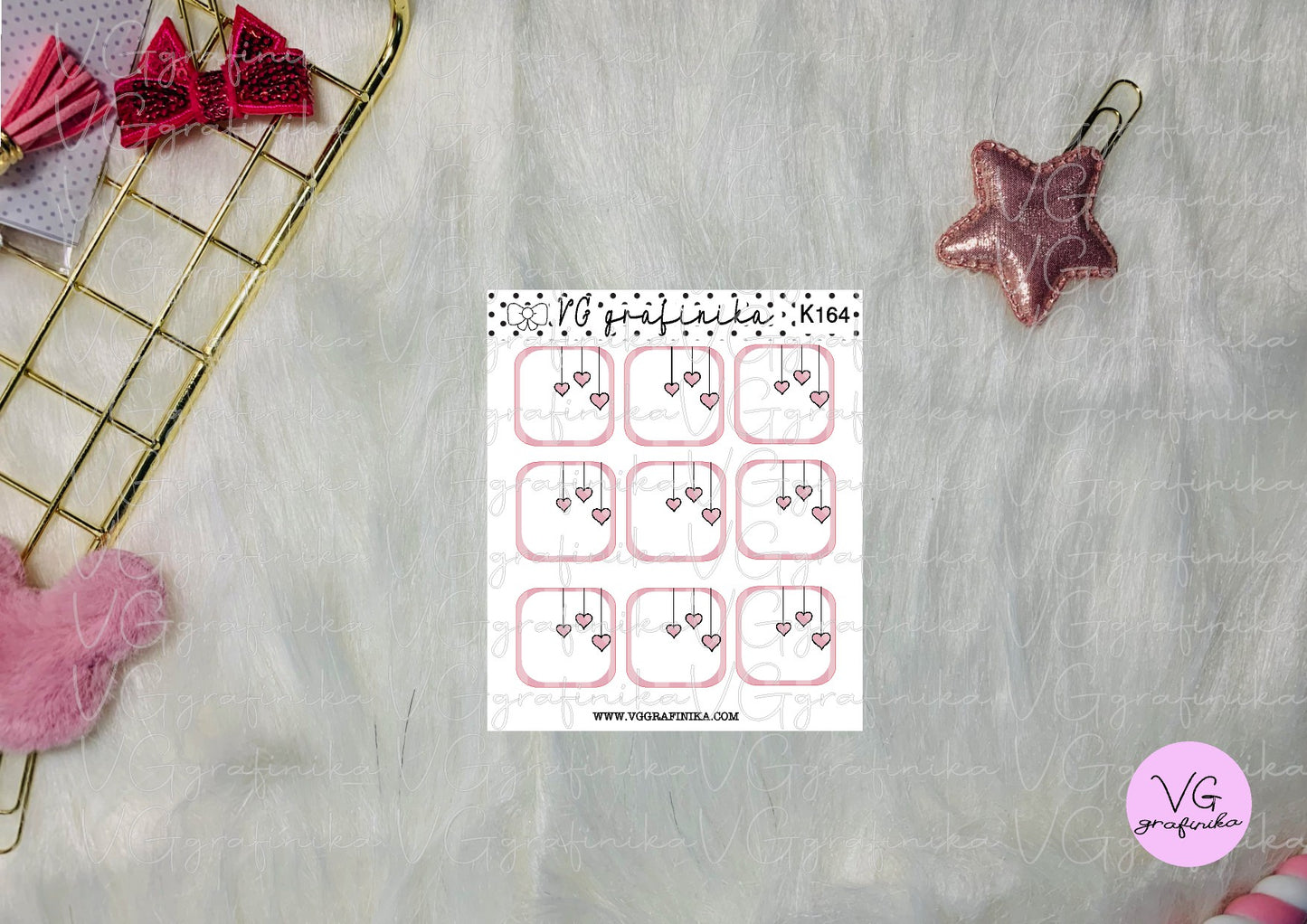 K 164 - box decorativi con cuori