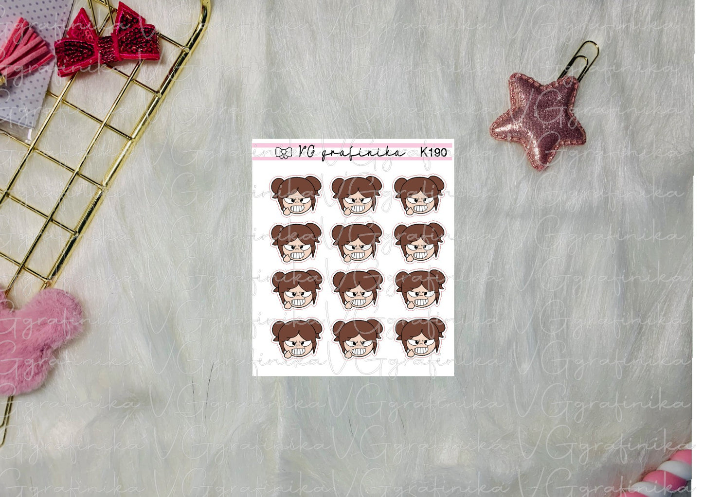 K 190 - emoji Vicky - angry