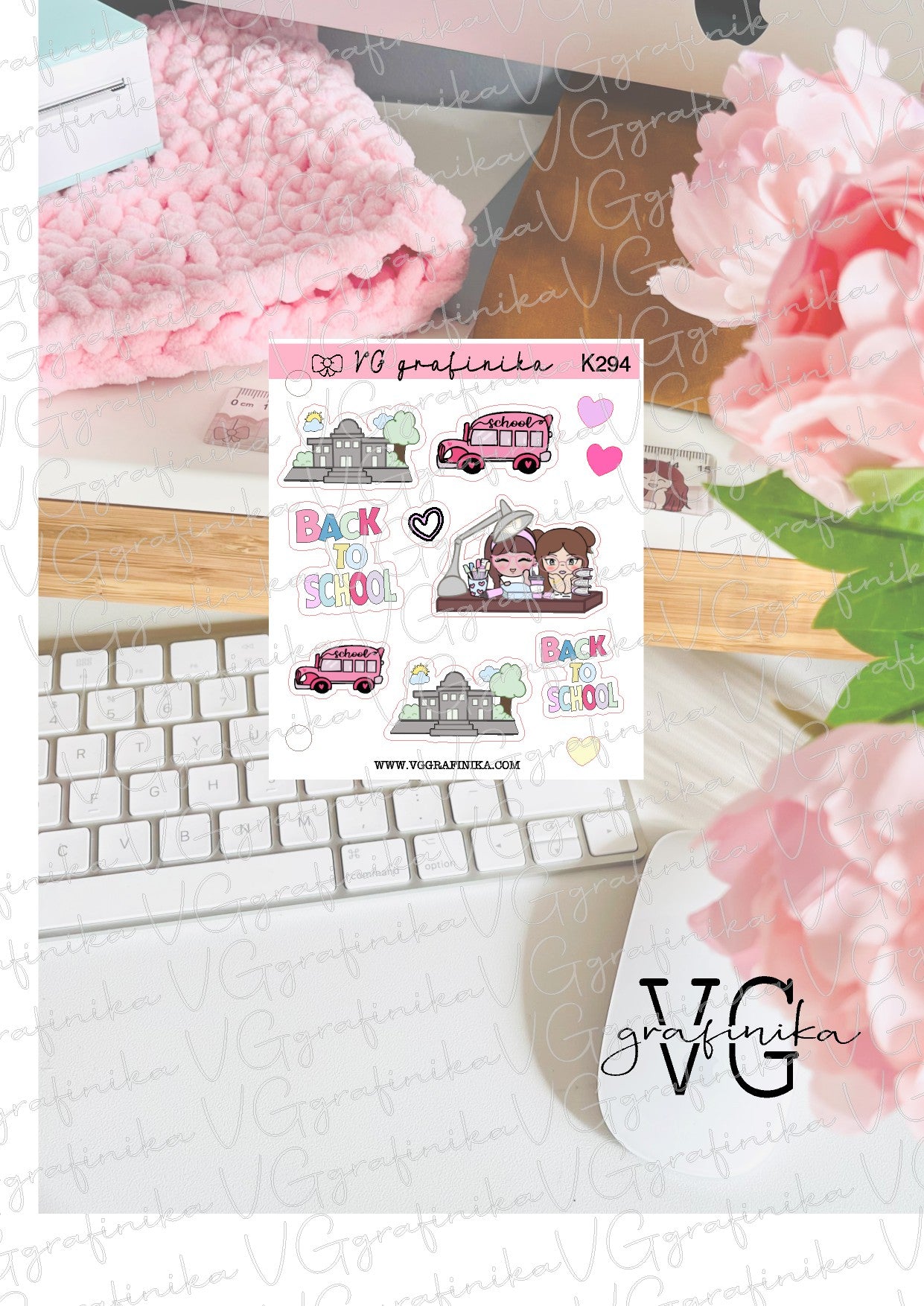K294 - back to school Vicky e Juliet - stickers misti