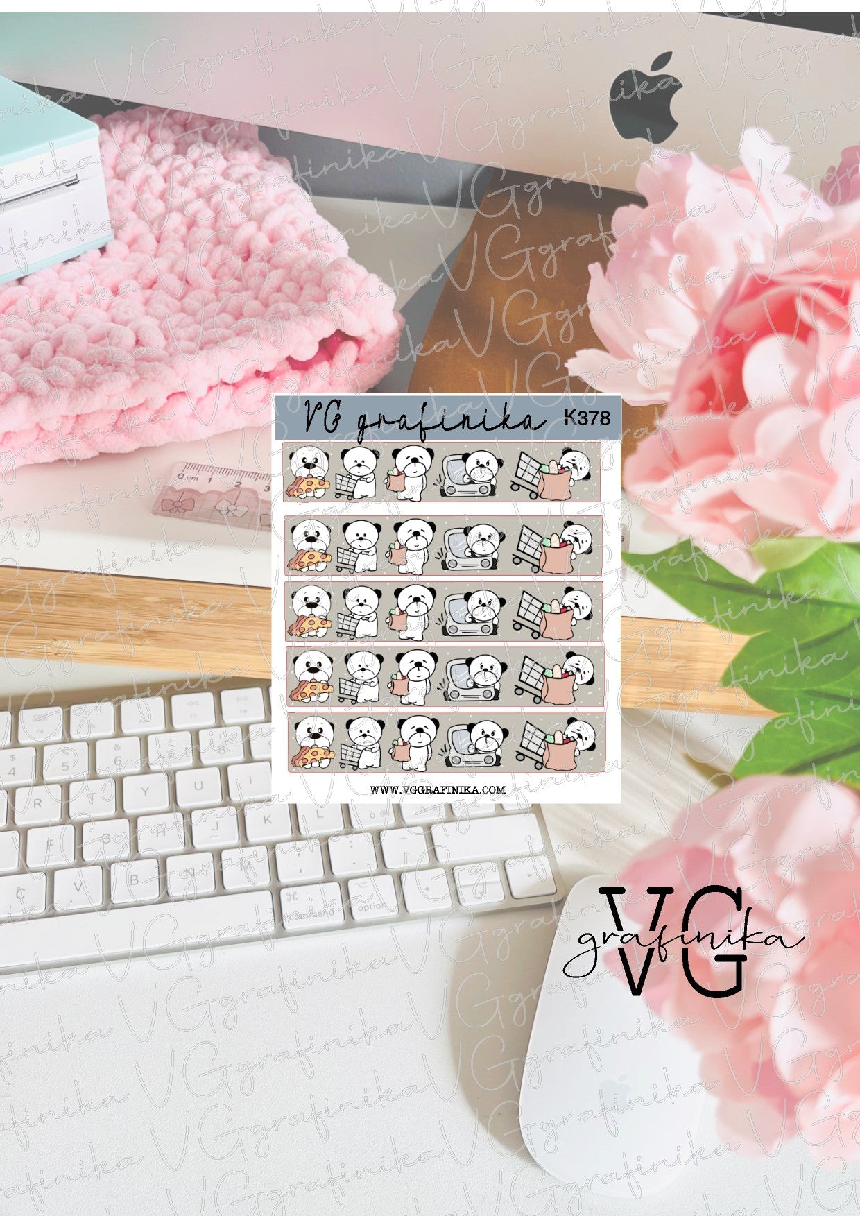 K378 Tato Washi strips - groceries time