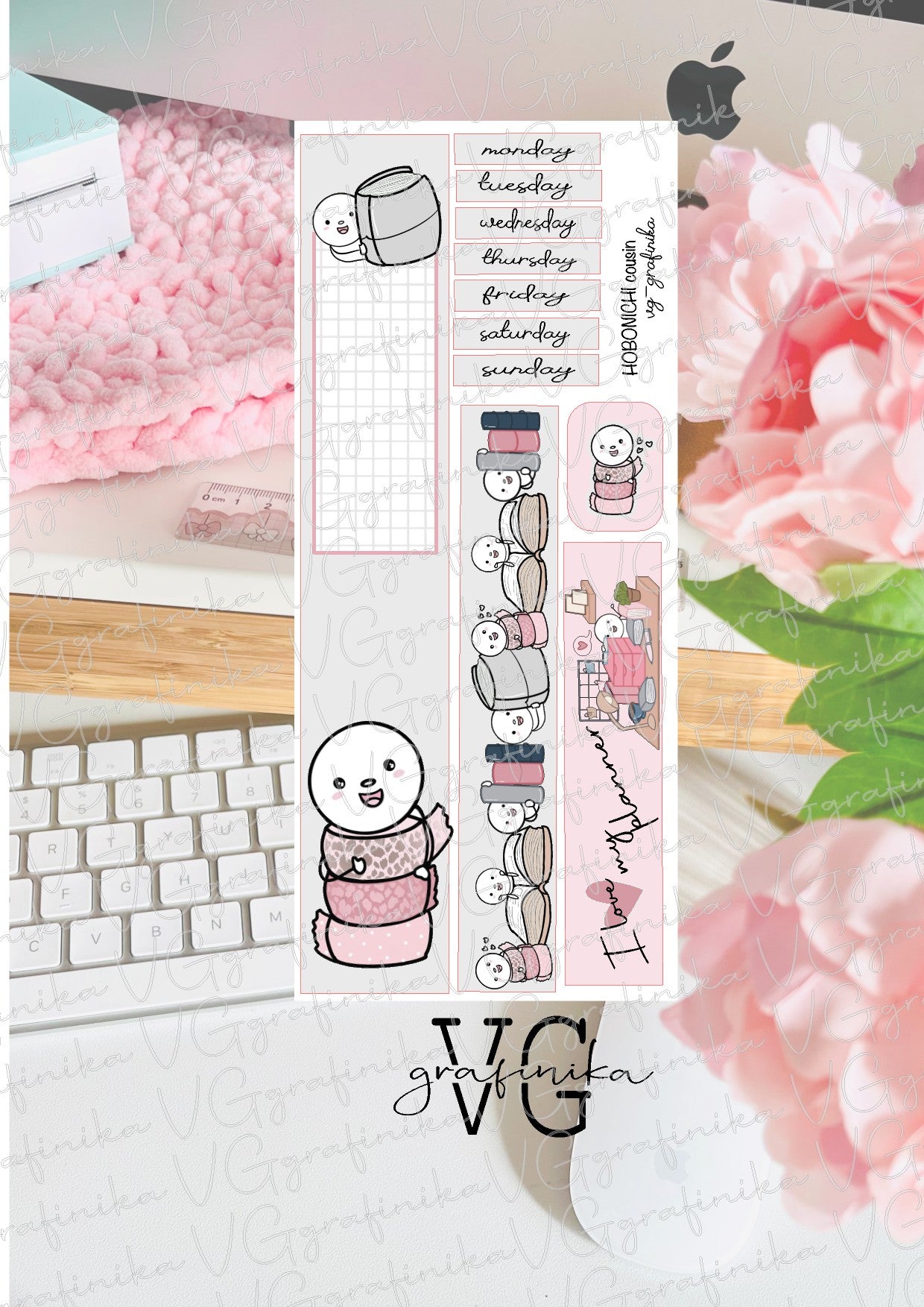 mensile per hobo cousin - Niko , I love stationery