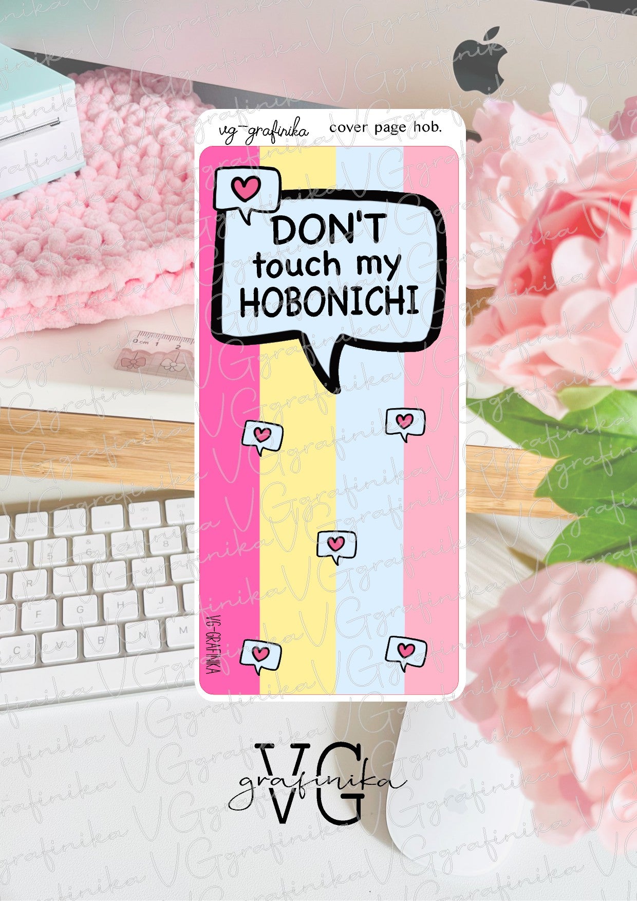 page - don't touch my hobonichi weeks - multicolor