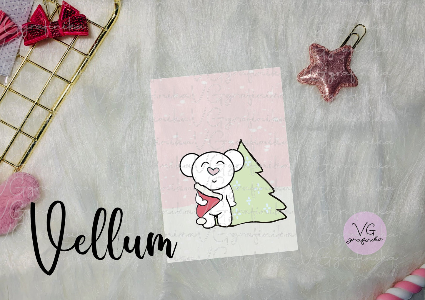 vellum3 - big nose - Christmas time