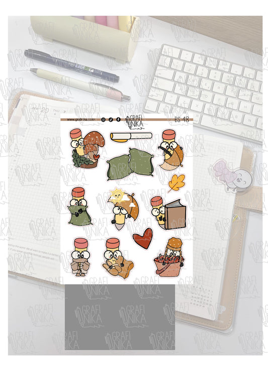 BS 48 - big sticker autunnali Sweet Pencil