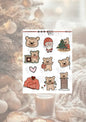 BIG sticker Teddy Bear - Christmas time BS-53
