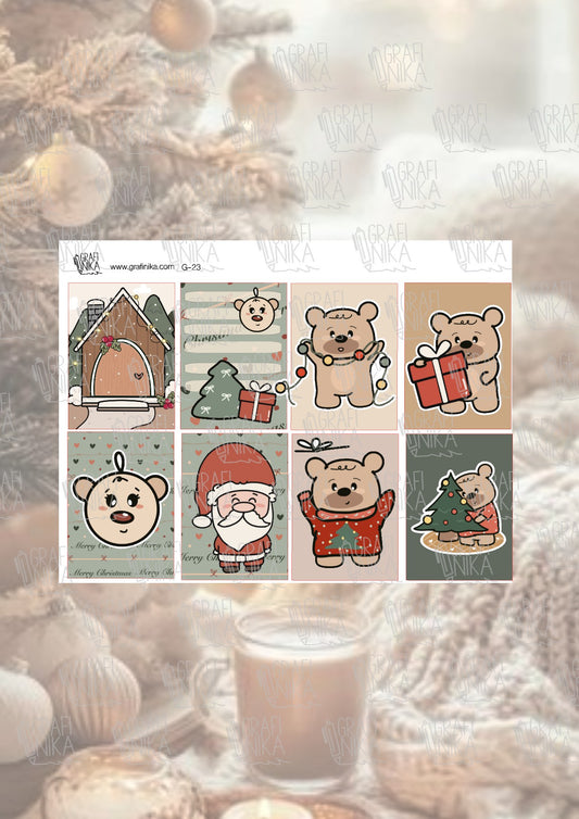 G23 - Teddybear - cozy Christmas time