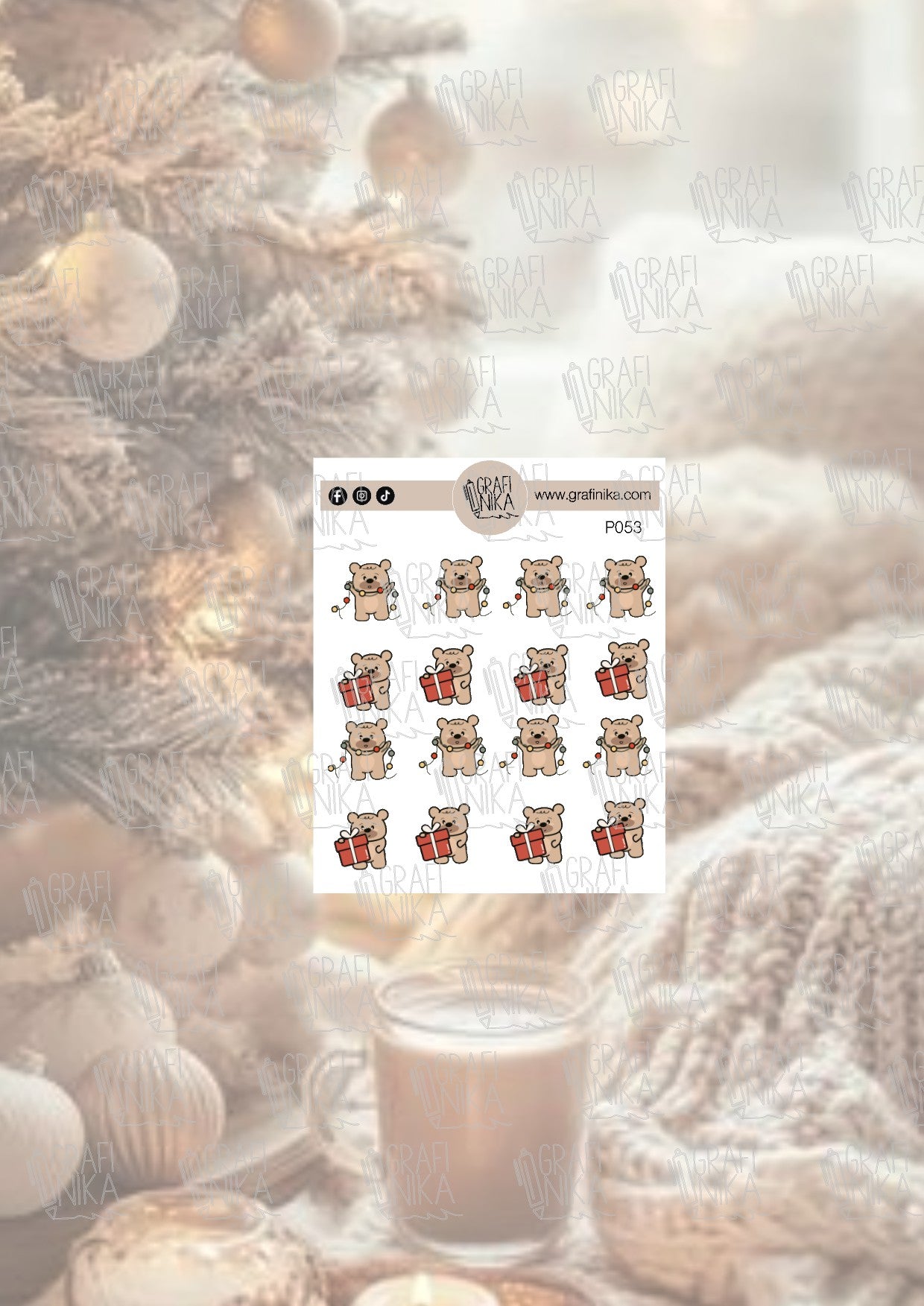 P53 - Christmas time - teddybear