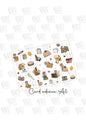 card adesiva autunnale - soft yellow