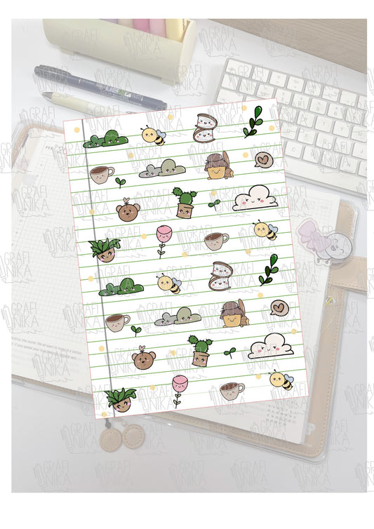 Pagine A5 adesive per Journaling