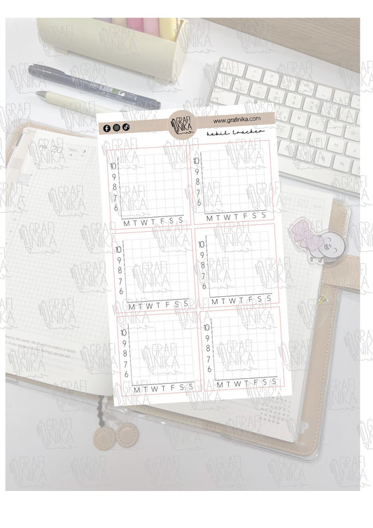 habit tracker - grafico per tracciare le abitudini settimanali