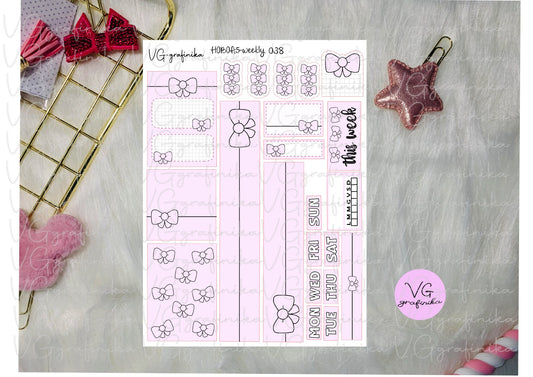 hobonichi cousin 38 - fiocco rosa