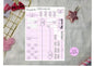 hobonichi cousin 38 - fiocco rosa
