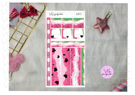 hobonichi weeks A0071 - watermelon