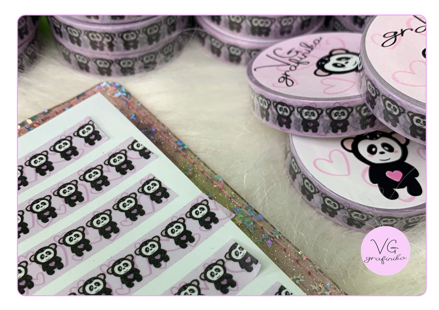 washi tape - Black Bamboo 10 mm