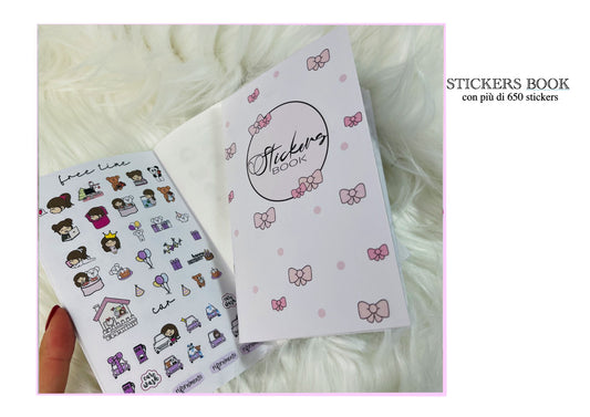 A6 stickers book - più di 650 stickers