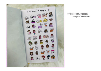 A6 stickers book - più di 650 stickers