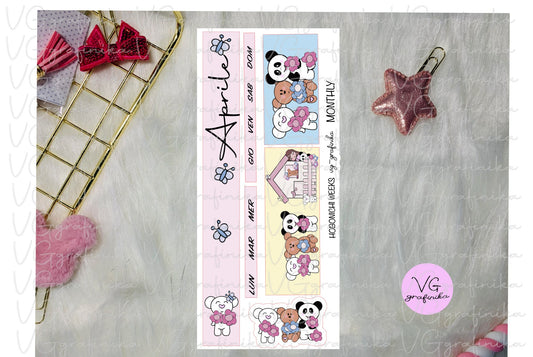 hobonichi weeks - Aprile - flowers