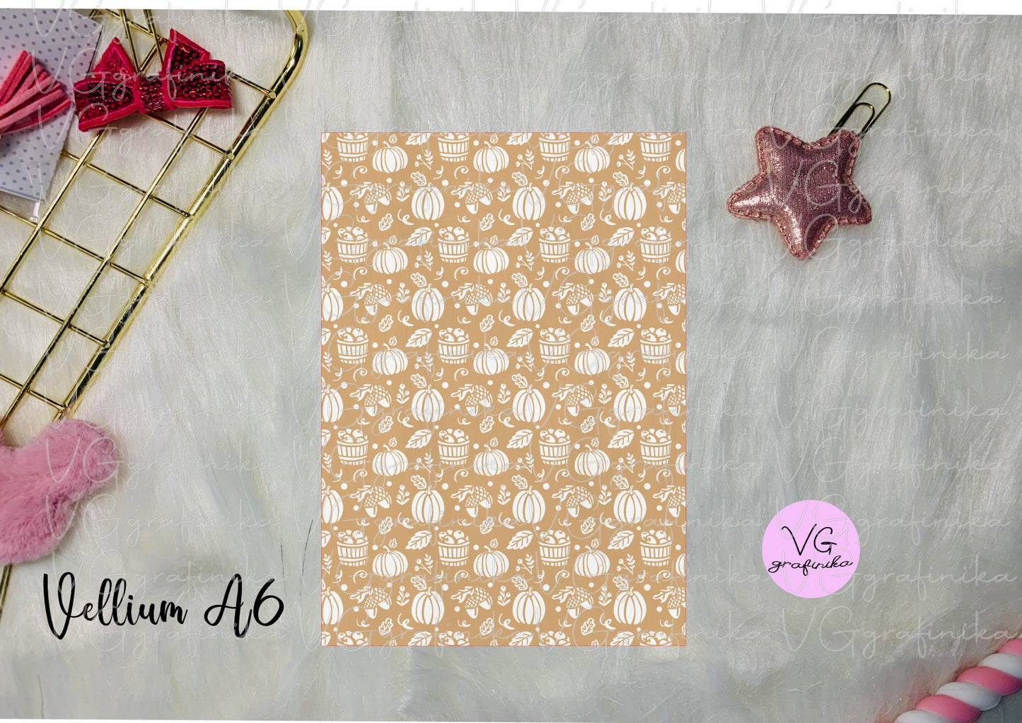 Vellum A6 o A5  - autumn - fall