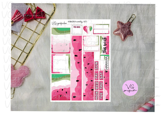 hobonichi cousin 037 - watermelon