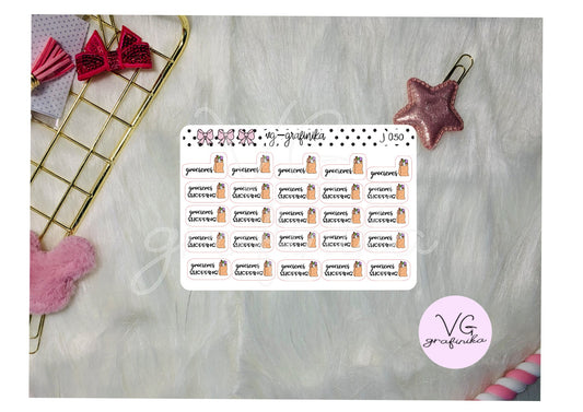 J-050 grocieres shopping script