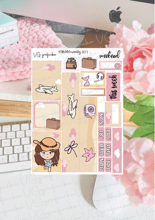 hobonichi cousin 071 - I love traveling Vicky