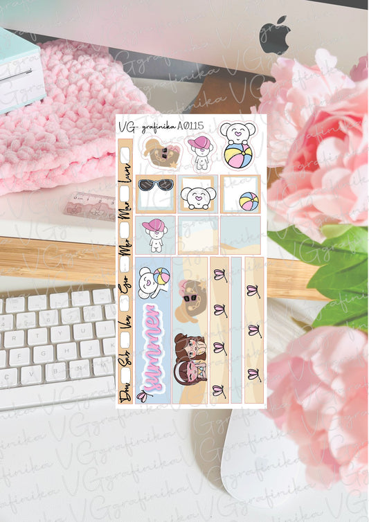 A115 hobonichi weeks - big nose - summer time