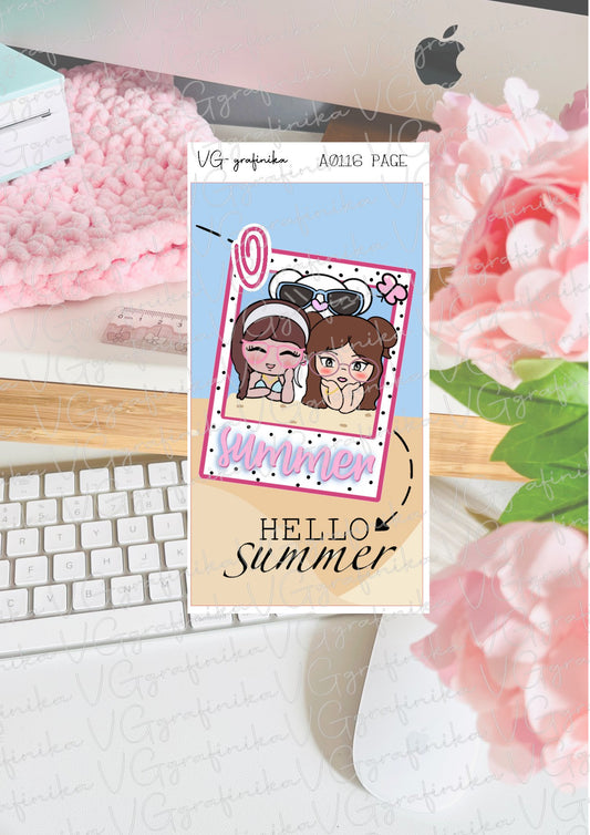 A116 page hobonichi weeks - Vicky e Juliet - summer time