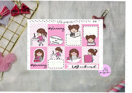 erin condren - Vicky planner time EC 47 48 49