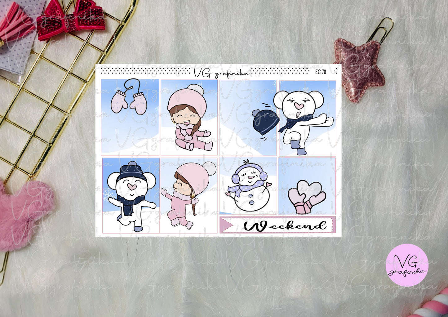 winter erin condren - EC 70 - 71 - 72 - KIT COMPLETO