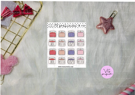 K112 - vicky - candle - candele colorate