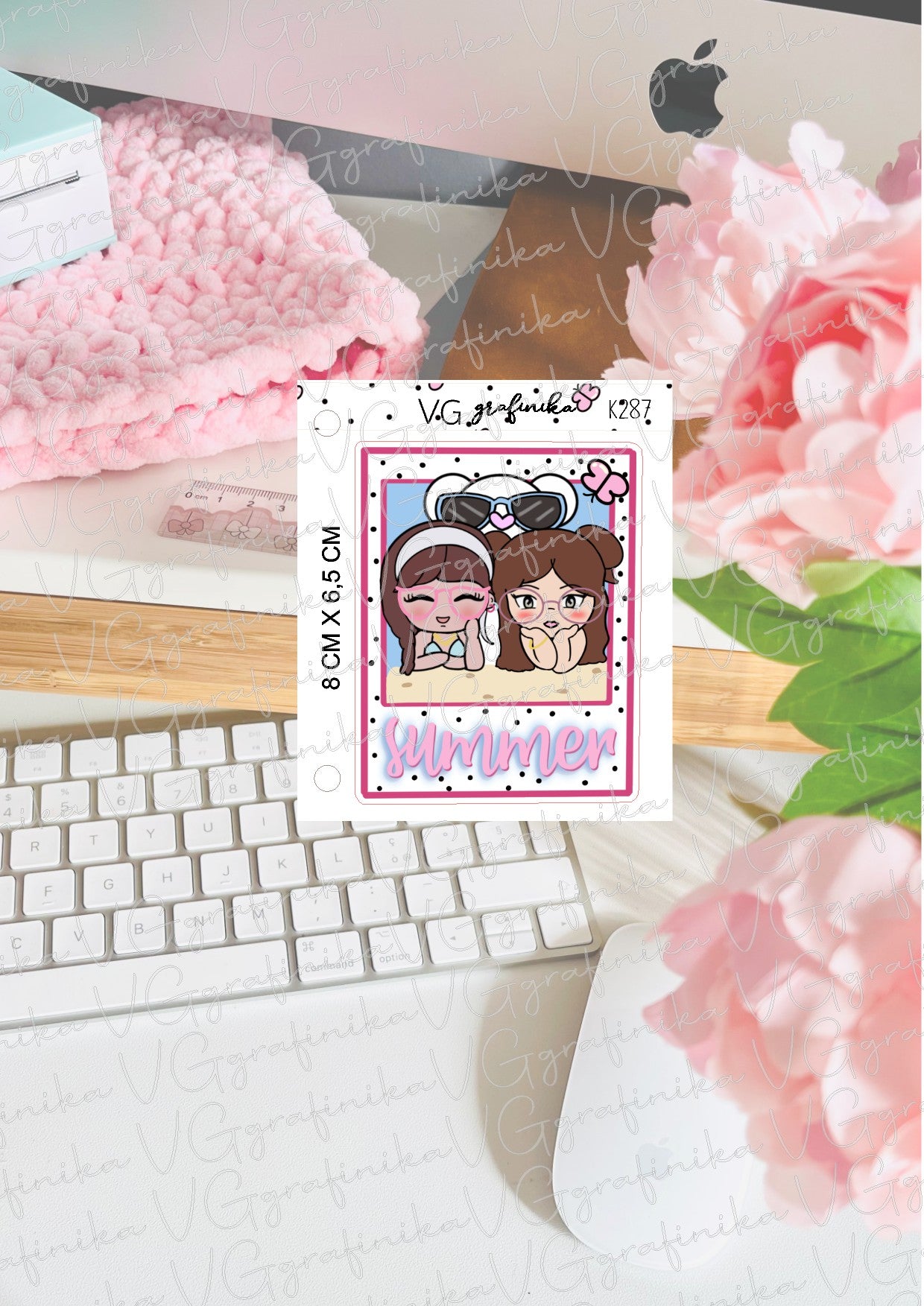 K 287 - Big stickers - summer polaroid !