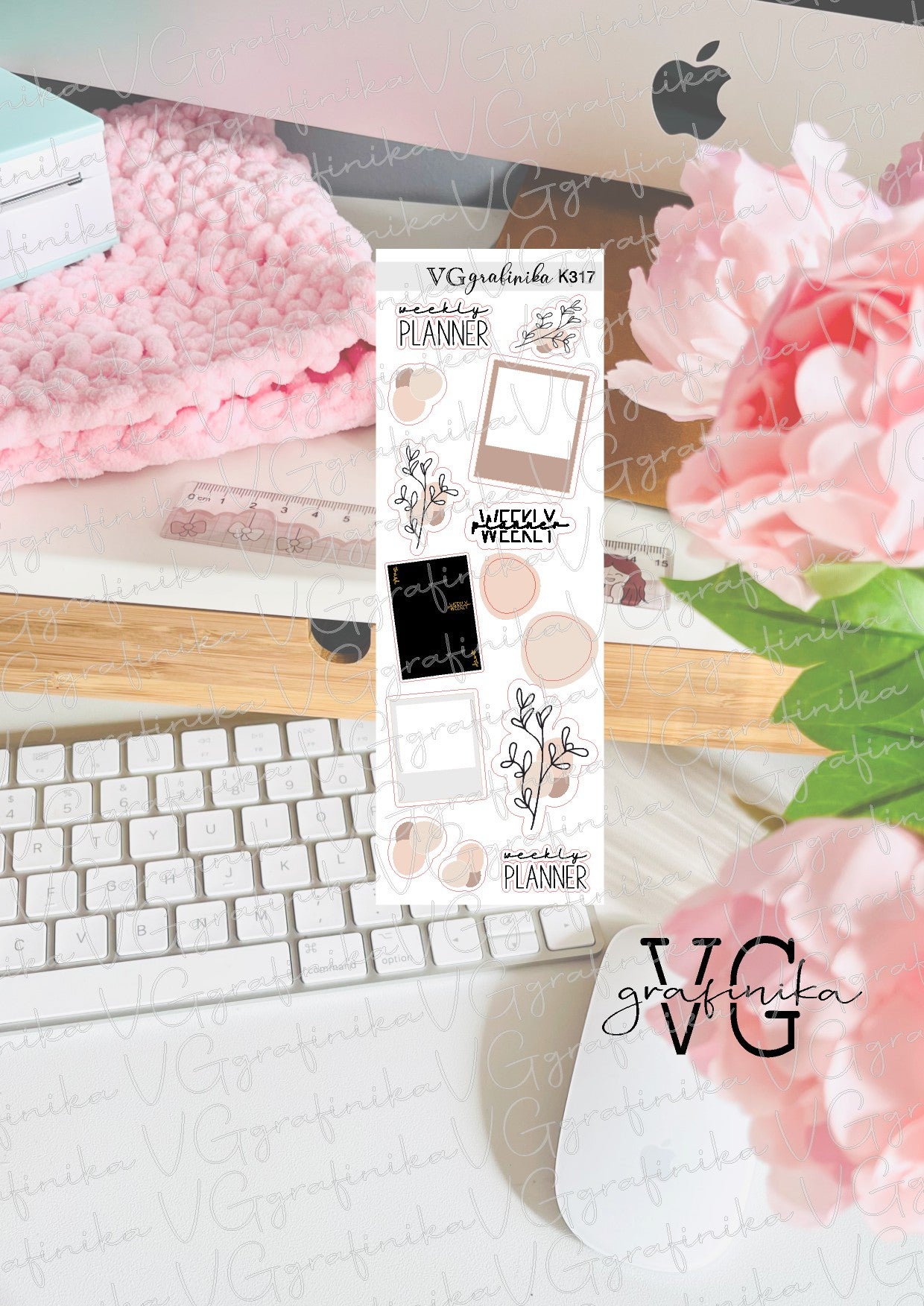 K317 - Decorazioni weekly planner
