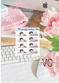 K 327 decorazione agende e planner con Vicky e Big nose