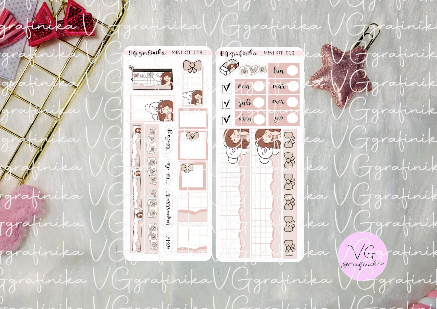 stickers sheets - minikit  9/10 happy anniversary
