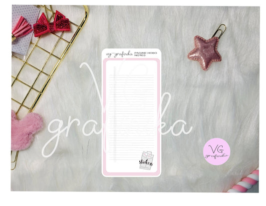 page for weeks - notes stickers