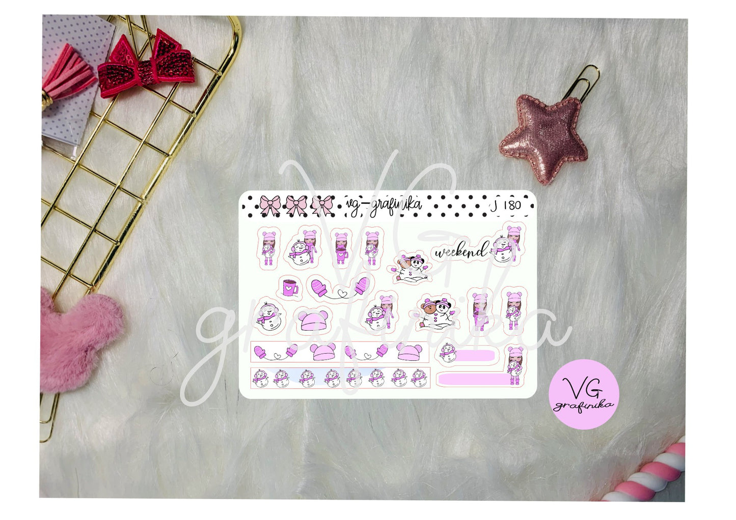 J 180 - pink winter Juliet