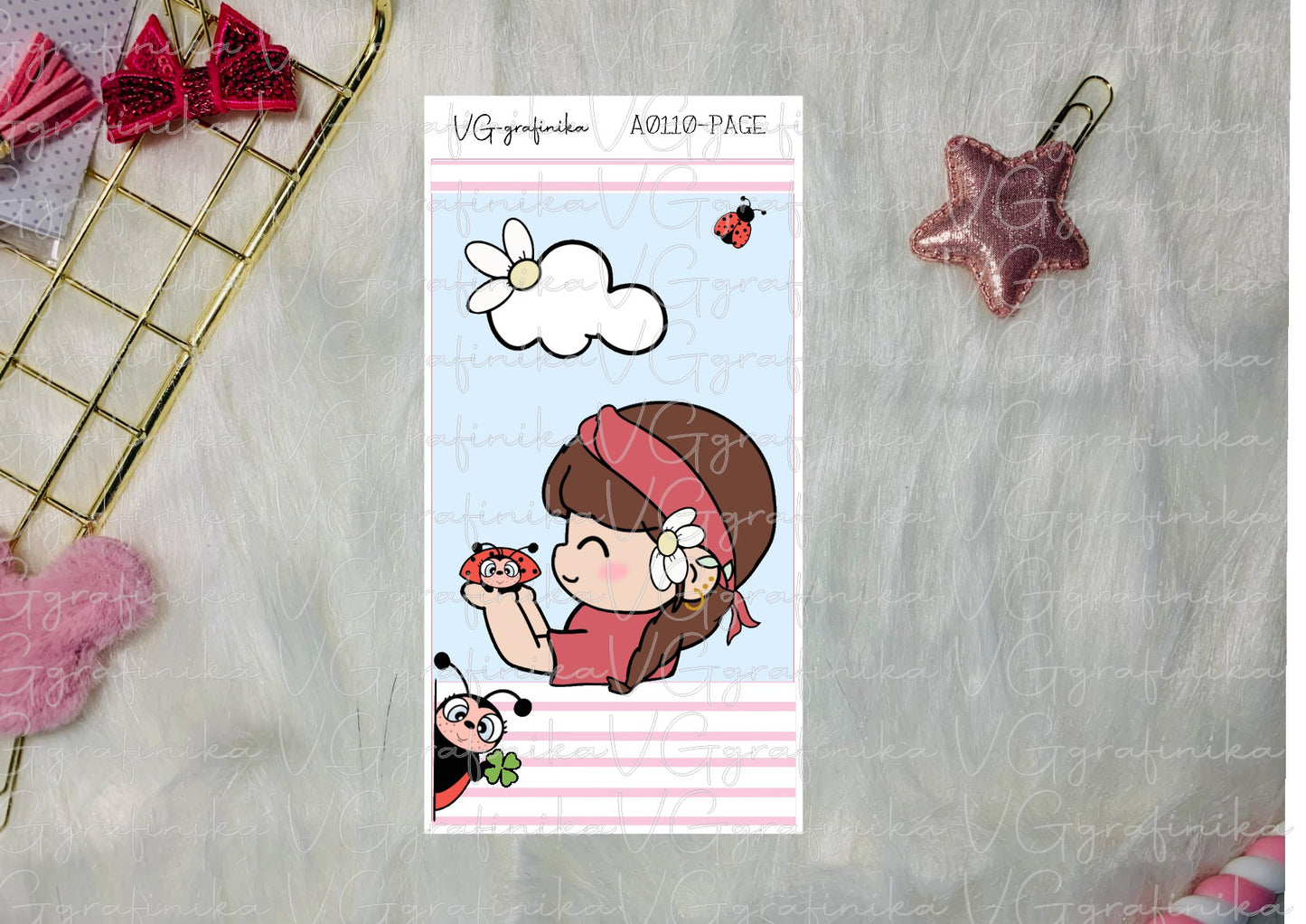 A110 - Vicky and ladybug - spring