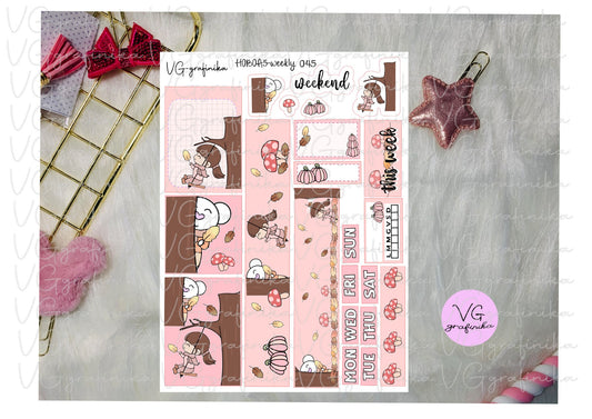 hobo A5 0045 - hobonichi cousin "pink Autum"