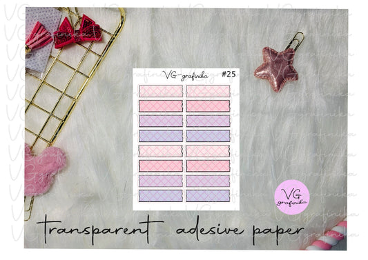 washi strips transparent adesive paper 25