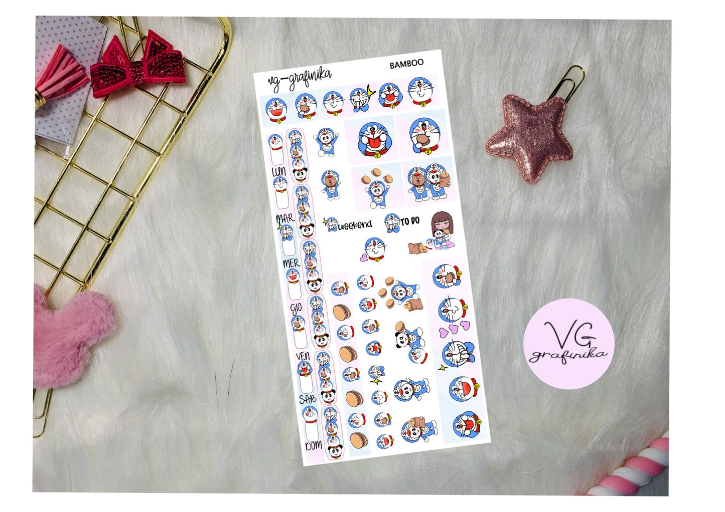 Doraemon Bamboo hobonichi weeks