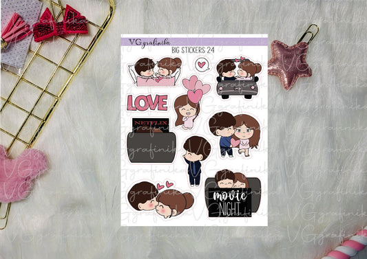 BS 24 -  Vicky e Tom - love mix - big stickers